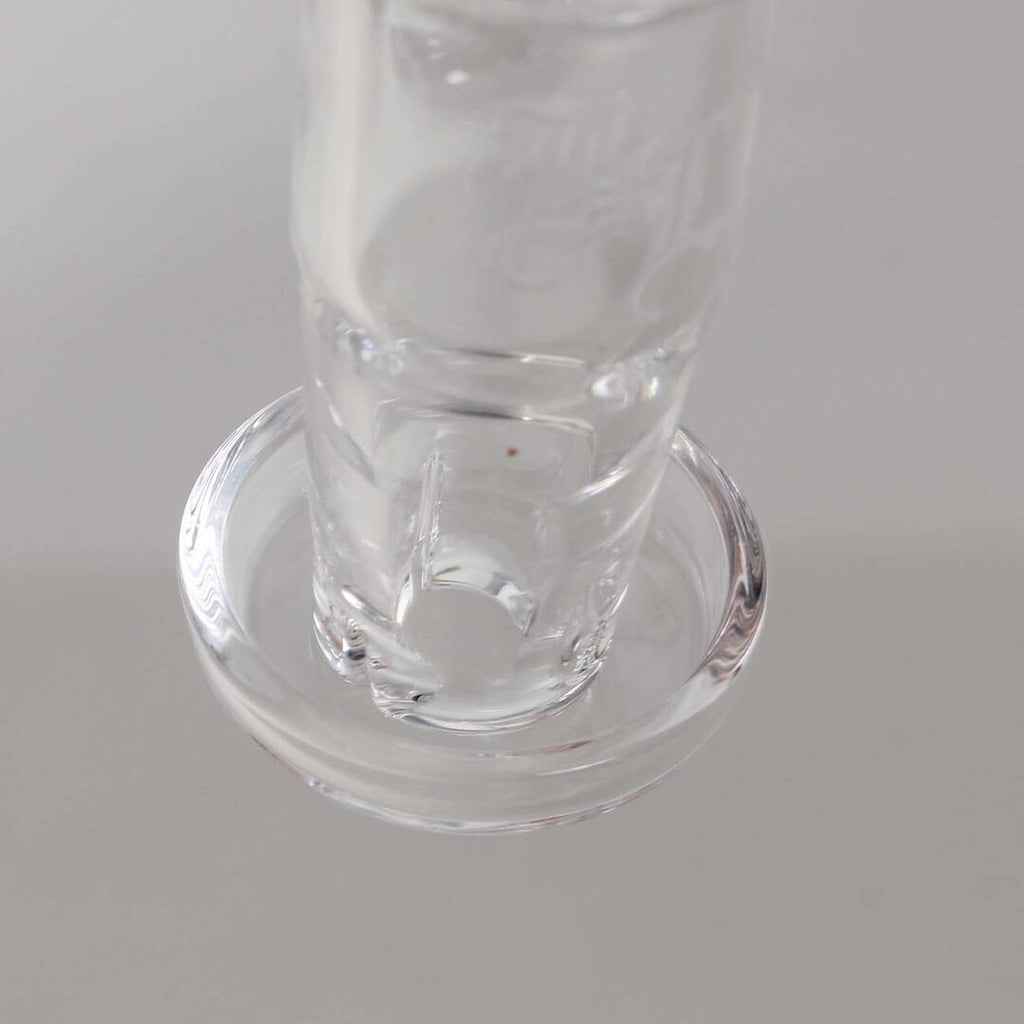 Black Leaf Twister Quarzschale aus Quarzglas mit seitlichen Luftschlitzen