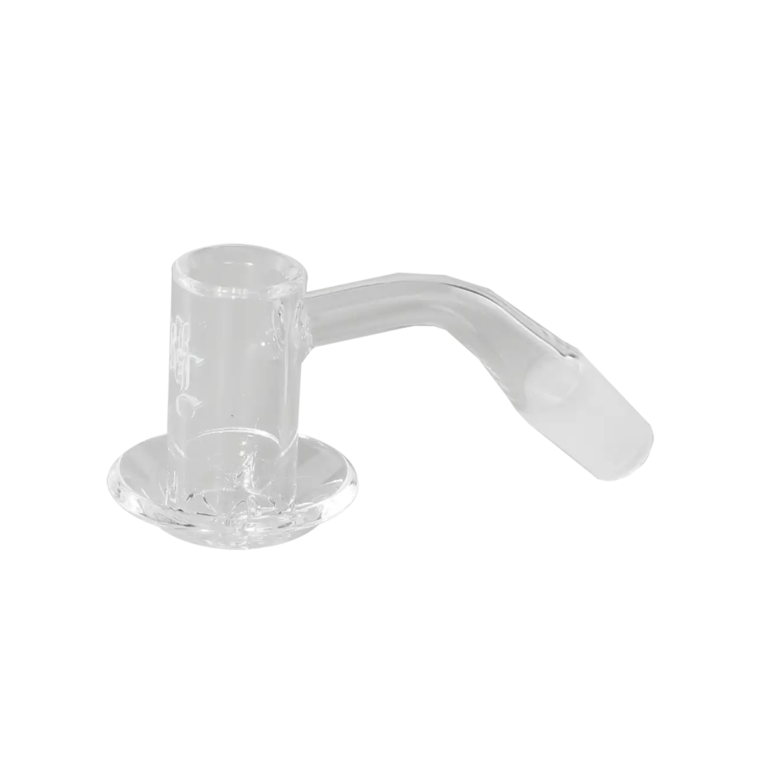 Black Leaf Blender-Quarzschale aus Quarzglas mit Luftschlitzen, NS 14