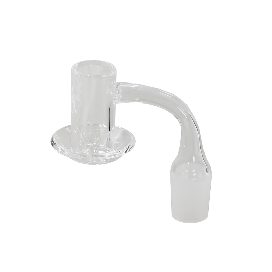 Black Leaf Blender-Quarzschale aus Quarzglas mit Luftschlitzen im Teller