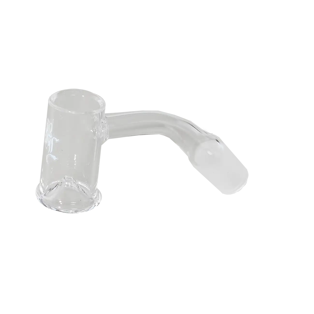 Black Leaf Round-Bottom-Quarzschale aus Quarzglas mit erhöhter Spitze