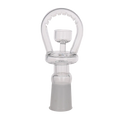 Halo Ölkopf aus Quarzglas mit Schlitzen im Ring, Schliff NS 14F