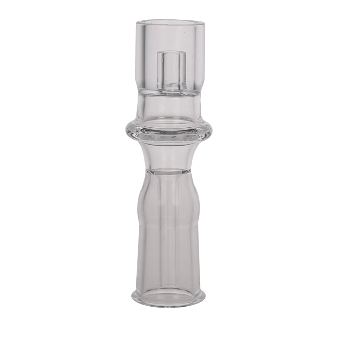 Quarzglas-Ölkopf mit NS-14-Schliff und Röhrchen, Länge 89 mm