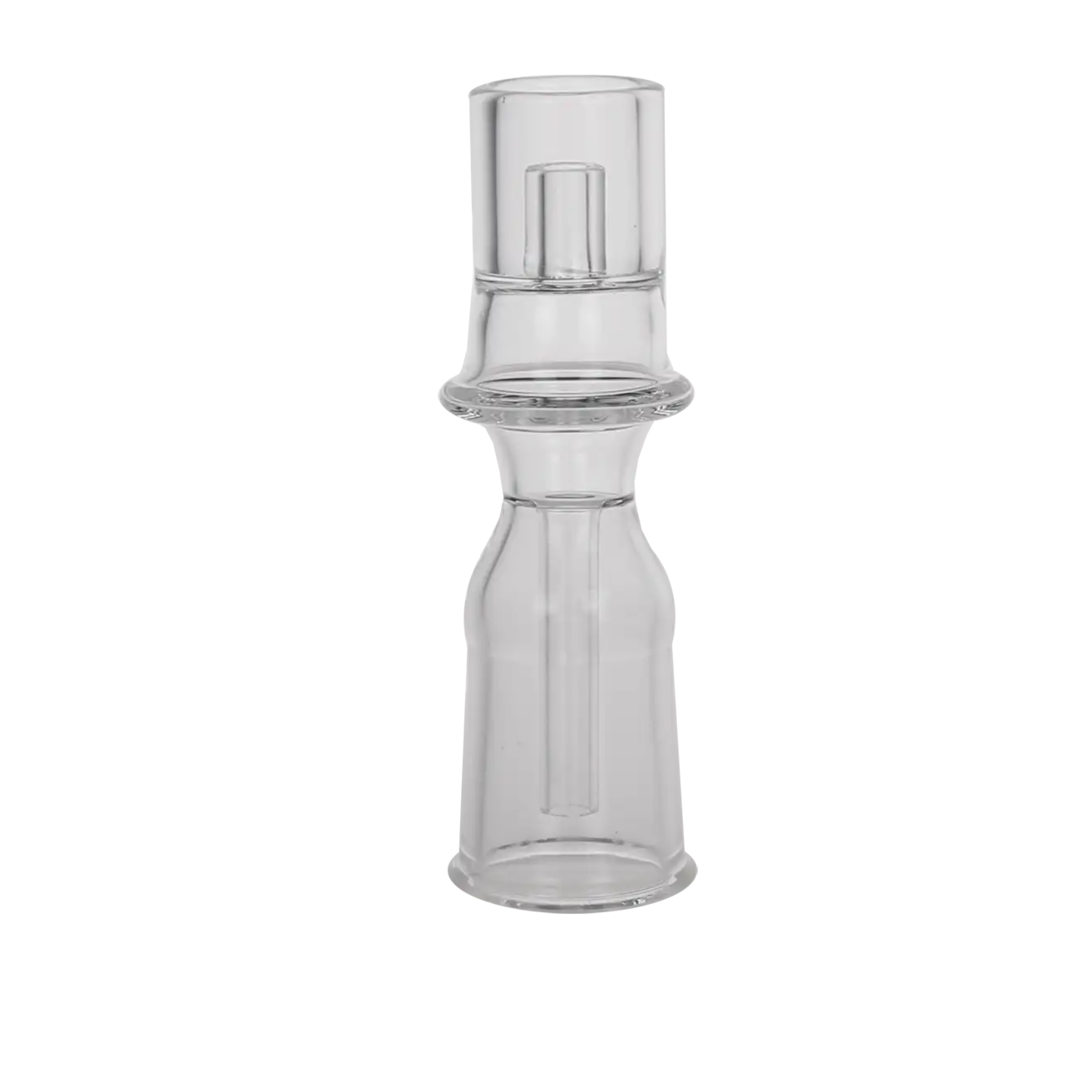Quarzglas-Ölkopf mit NS-19-Schliff und Röhrchen, Länge 84 mm
