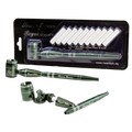 Pfeife SCREEN QUEEN aus Aluminium in Grün mit Filteradapter