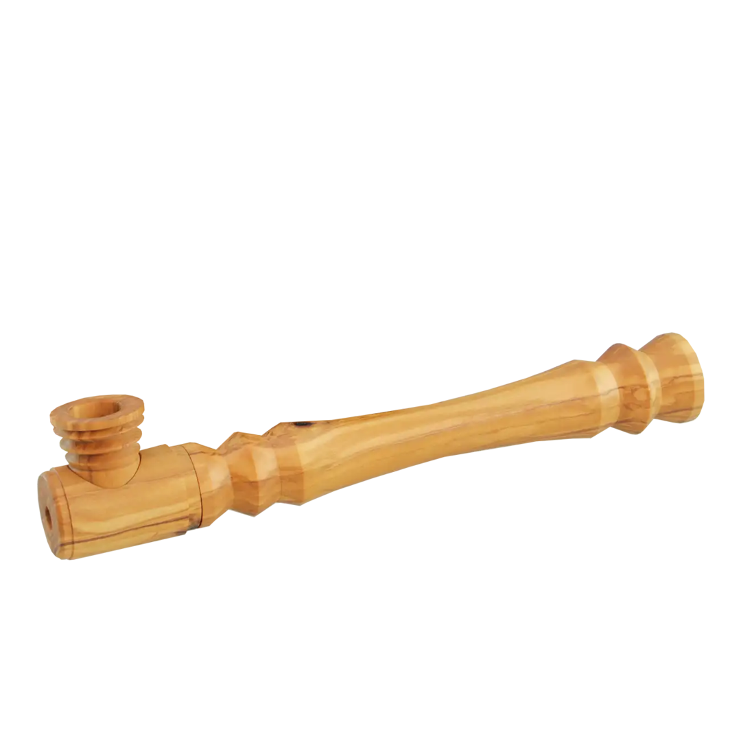 Calumet Deluxepipe Pezuta Tabakpfeife aus Olivenholz in Größe L