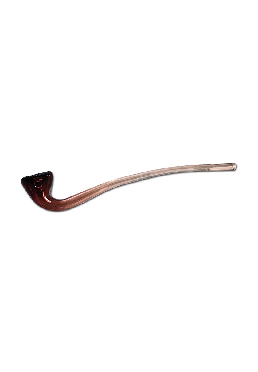 Black Leaf Gandalf-Glaspfeife mittel in Rot, 300 mm lang