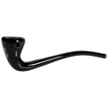 Handpfeife Gandalf von Black Leaf aus Borosilikatglas in Schwarz