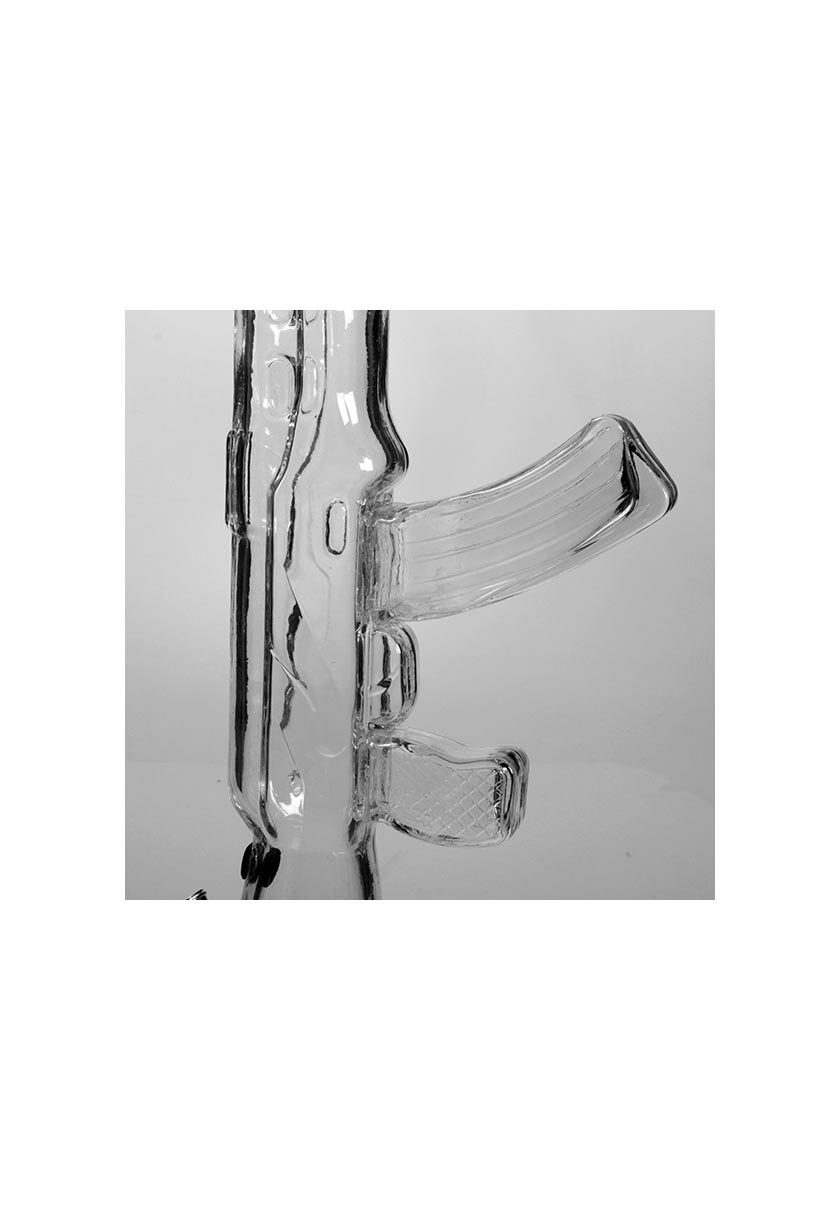 ZOMBIE CHASER Glas-Wasserpfeife mit Metall-Steckrohr
