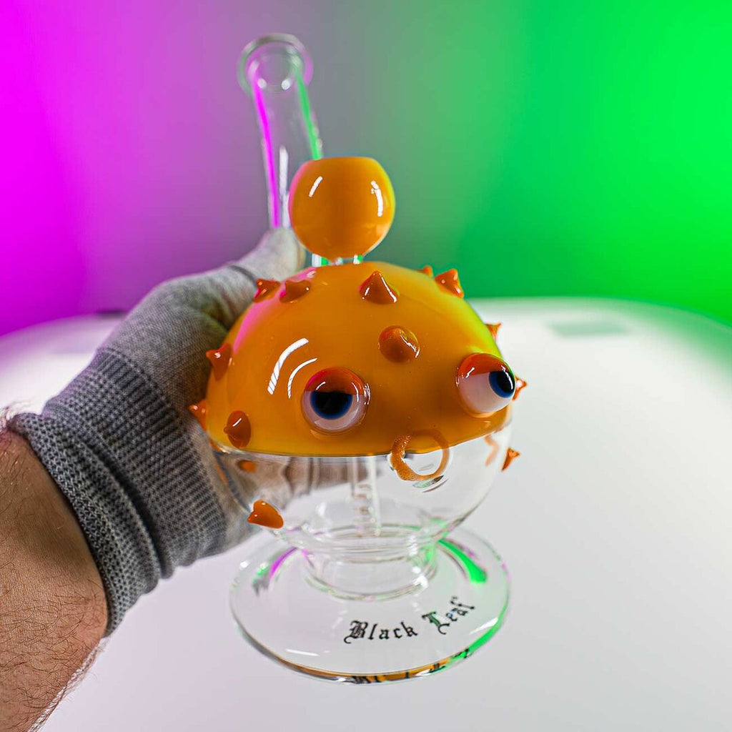 Produktfoto: Black Leaf Kugelfisch-Glaspfeife mit Diffusor 240 mm
