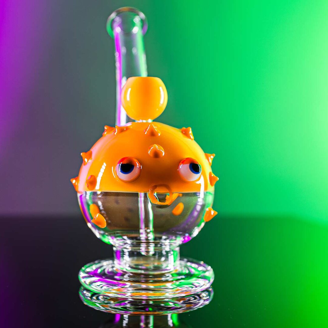 Produktfoto: Black Leaf Kugelfisch-Glaspfeife mit Diffusor 240 mm