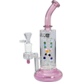 BLAZE DNA Glas-Wasserpfeife in Pink mit Doppelhelix