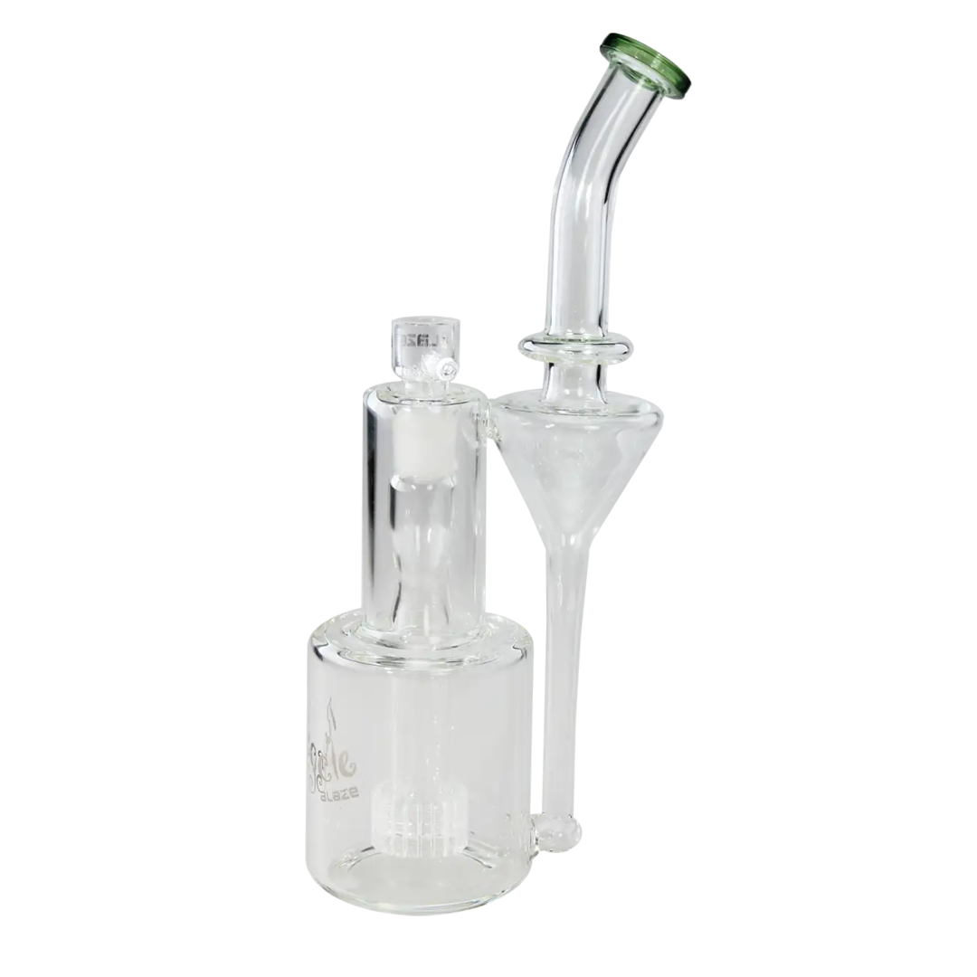 Blaze Recycler Glas-Wasserpfeife mit Trommelperkolator