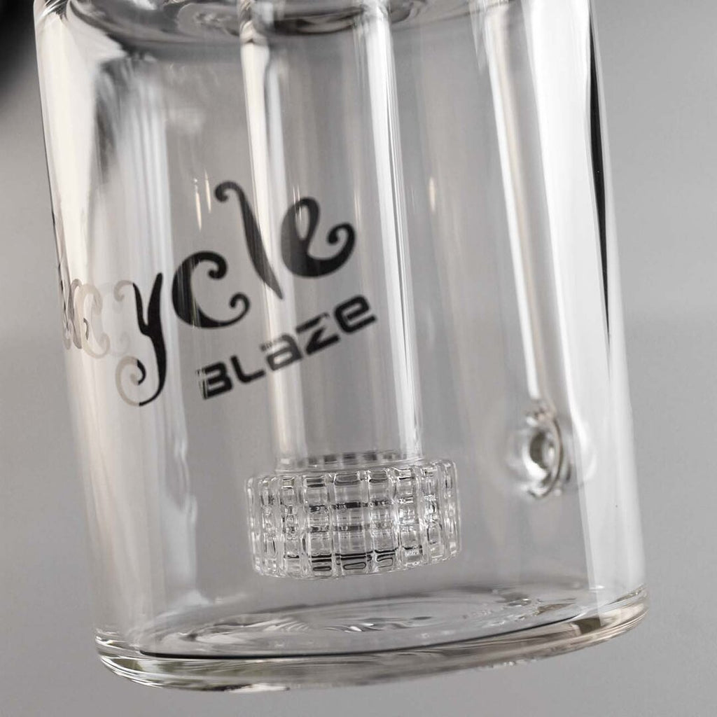 Blaze Recycler Glas-Wasserpfeife mit Trommelperkolator