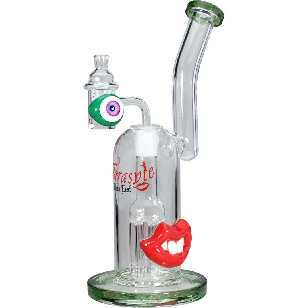 Black Leaf PARASYTE Glas-Wasserpfeife mit Manga-Design und Baumperkolator