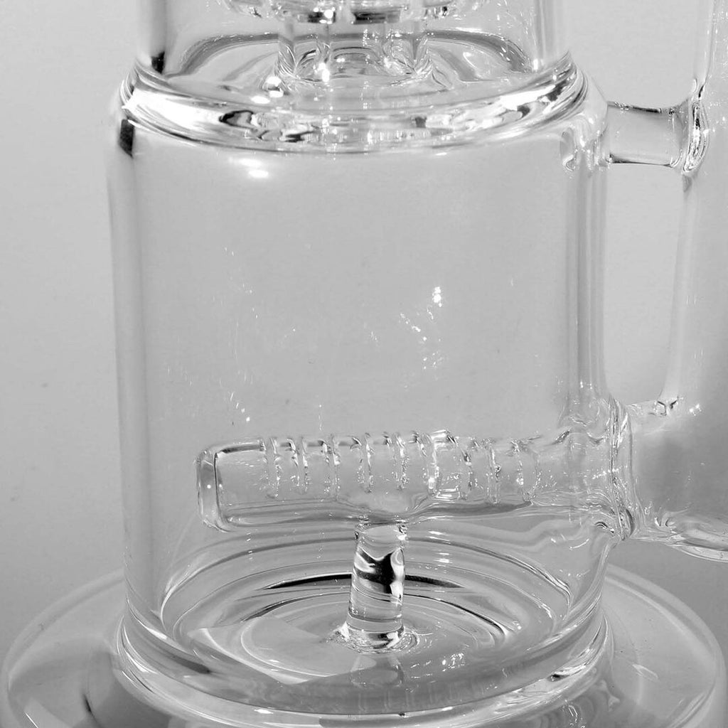 Black Leaf Glas-Wasserpfeife weiß mit Trommelperkolator
