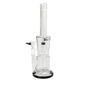 Black Leaf Glas-Wasserpfeife schwarz mit Trommelperkolator