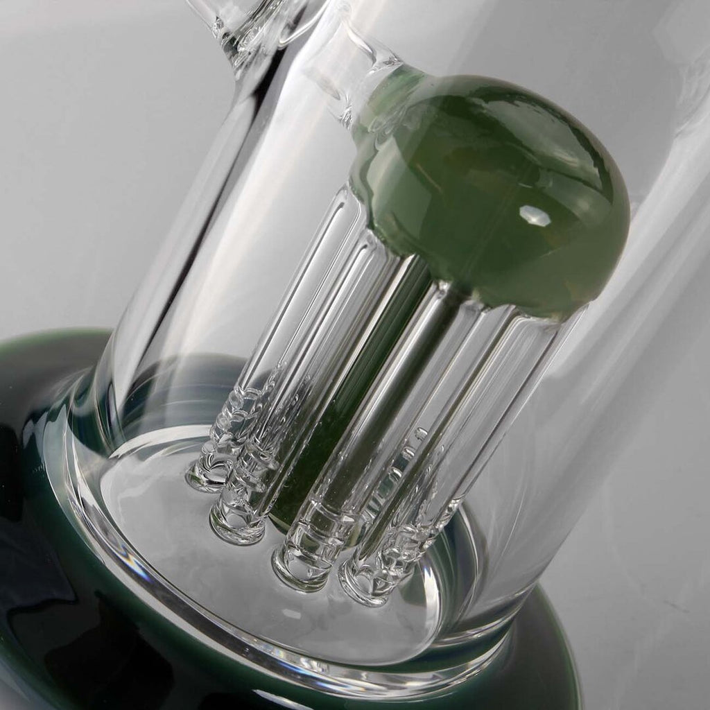 Produktfoto: Black Leaf Glas-Wasserpfeife 8-Arm Baumperkolator Grün 260 mm