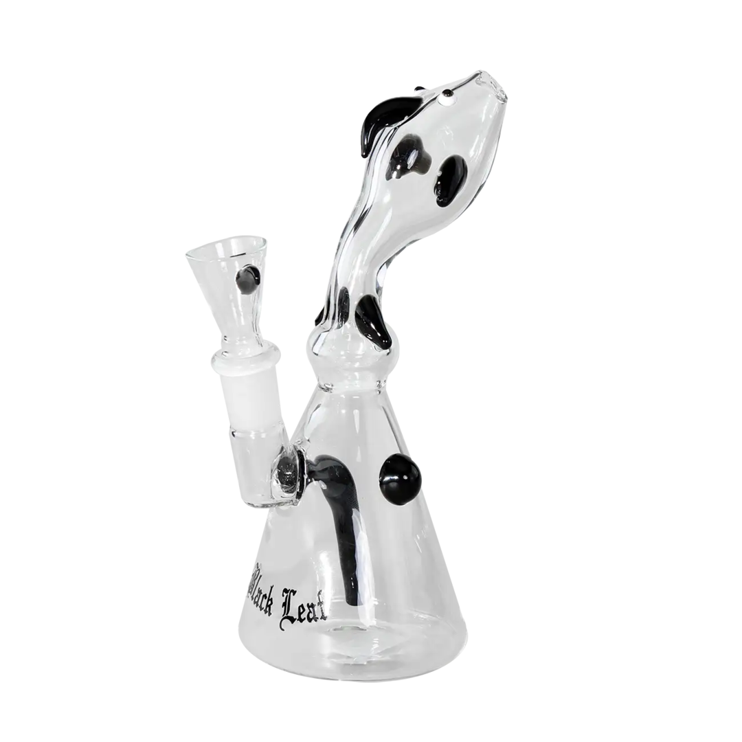 Mini-Wasserpfeife Nessie von Black Leaf in Schwarz aus Borosilikatglas