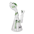 Black Leaf Nessie Mini-Glas-Wasserpfeife in Grün mit Nessie-Design