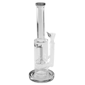 Black Leaf Perkolator-Glas-Wasserpfeife grau mit Inlineslit-Diffusor