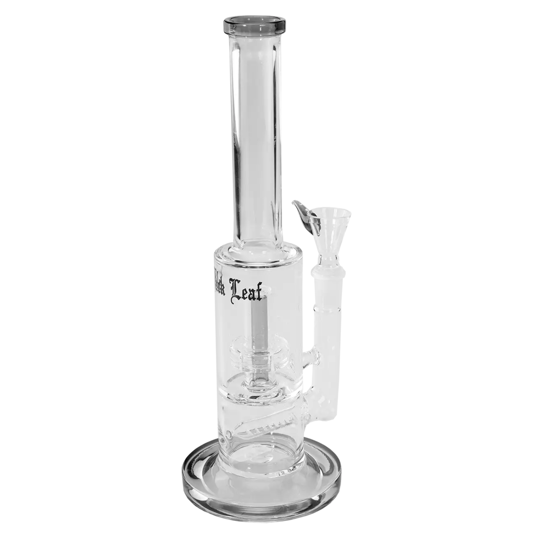 Black Leaf Perkolator-Glas-Wasserpfeife grau mit Inlineslit-Diffusor