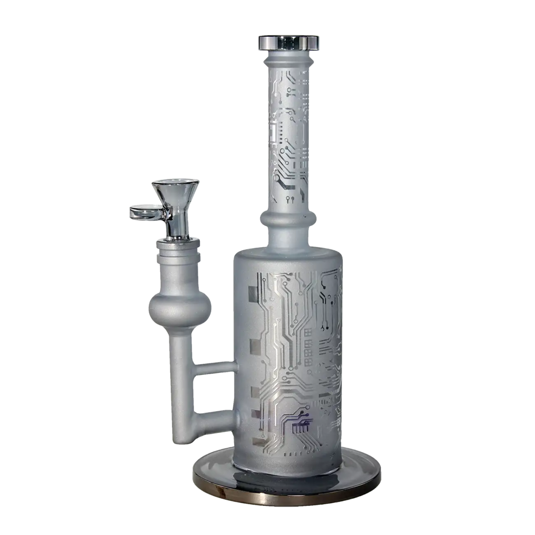 Produktfoto: BLAZE Glas-Wasserpfeife PCB Grauglas Trommelperkolator 255 mm