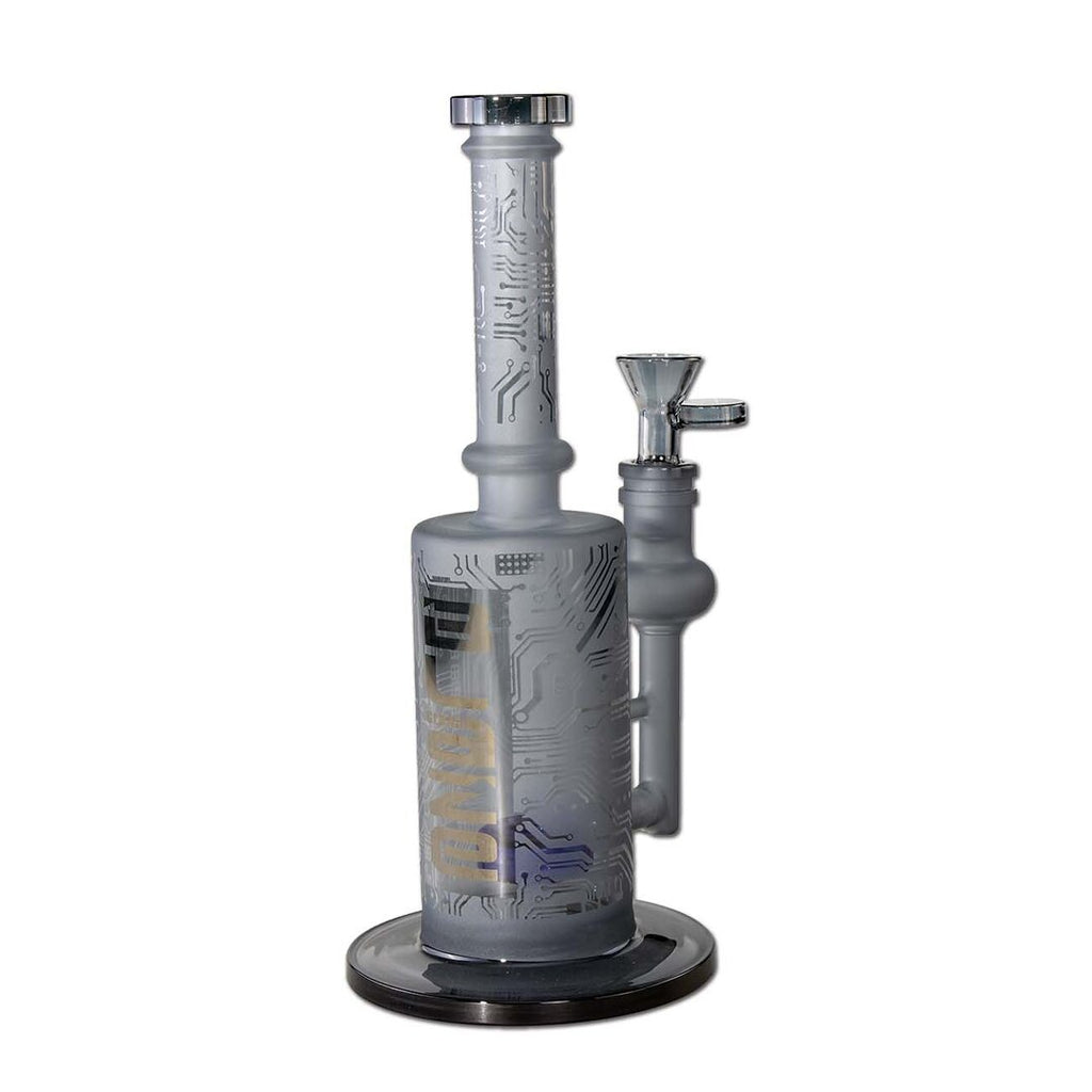 Produktfoto: BLAZE Glas-Wasserpfeife PCB Grauglas Trommelperkolator 255 mm