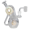 BLAZE Möbius Recycler-Wasserpfeife mit Schleifenführung und Quarzschale
