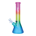 Black Leaf Regenbogen Beaker-Glas-Wasserpfeife mit Farbverlauf