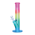 Black Leaf Regenbogen Zylinder-Glas-Wasserpfeife gerade