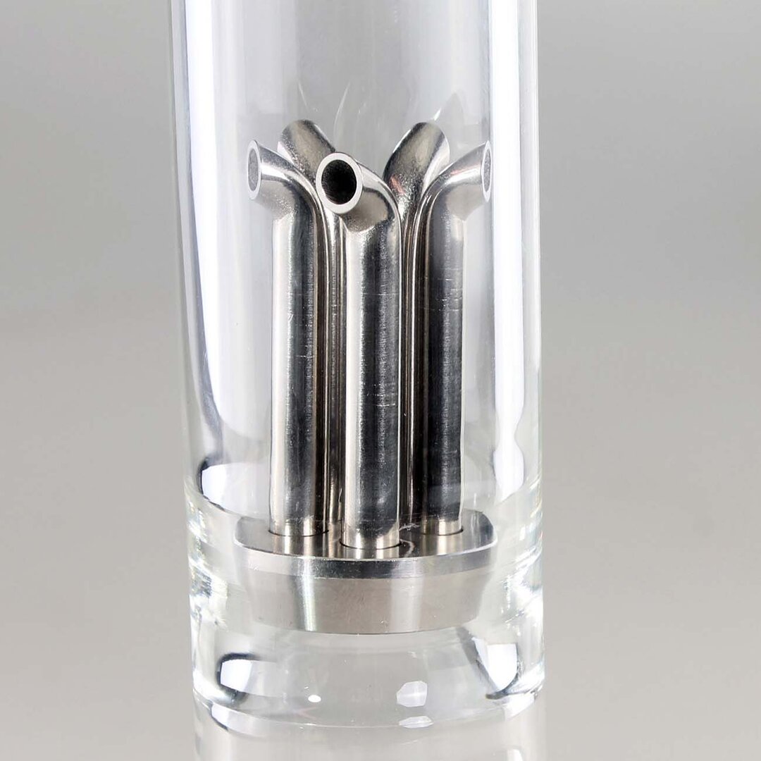 Produktfoto: Black Leaf METAL WAVE Zylinder-Glas-Wasserpfeife, 380 mm