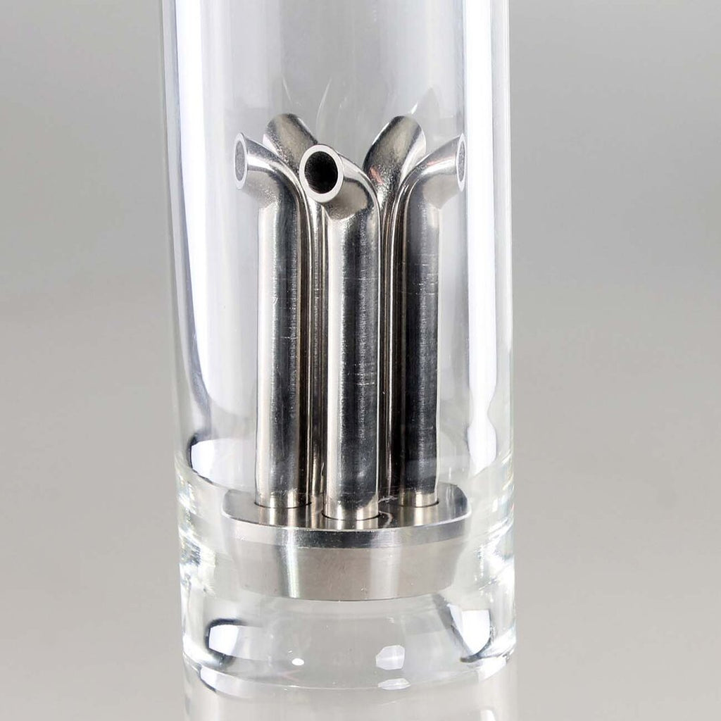 Produktfoto: Black Leaf METAL WAVE Kolben-Glas-Wasserpfeife, 390 mm