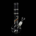 EHLE Kugel-Glas-Wasserpfeife mit Rillen und Logo im PSY-Design