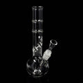 EHLE Kugel-Glas-Wasserpfeife mit Rillen im Black+White-Design
