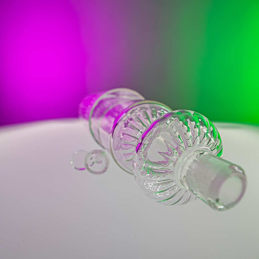 Black Leaf Eimer-Glas-Wasserpfeife aus Borosilikatglas mit Köpfchen