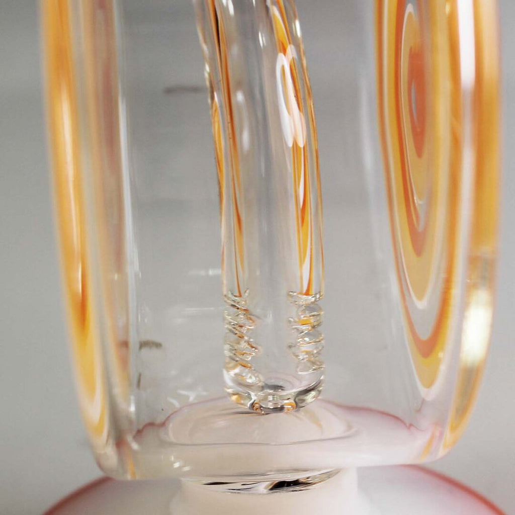 Black Leaf Glas-Wasserpfeife Spiral im Retro-Design