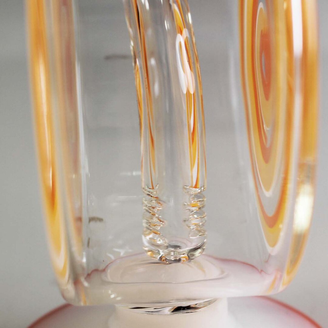 Black Leaf Glas-Wasserpfeife Spiral im Retro-Design