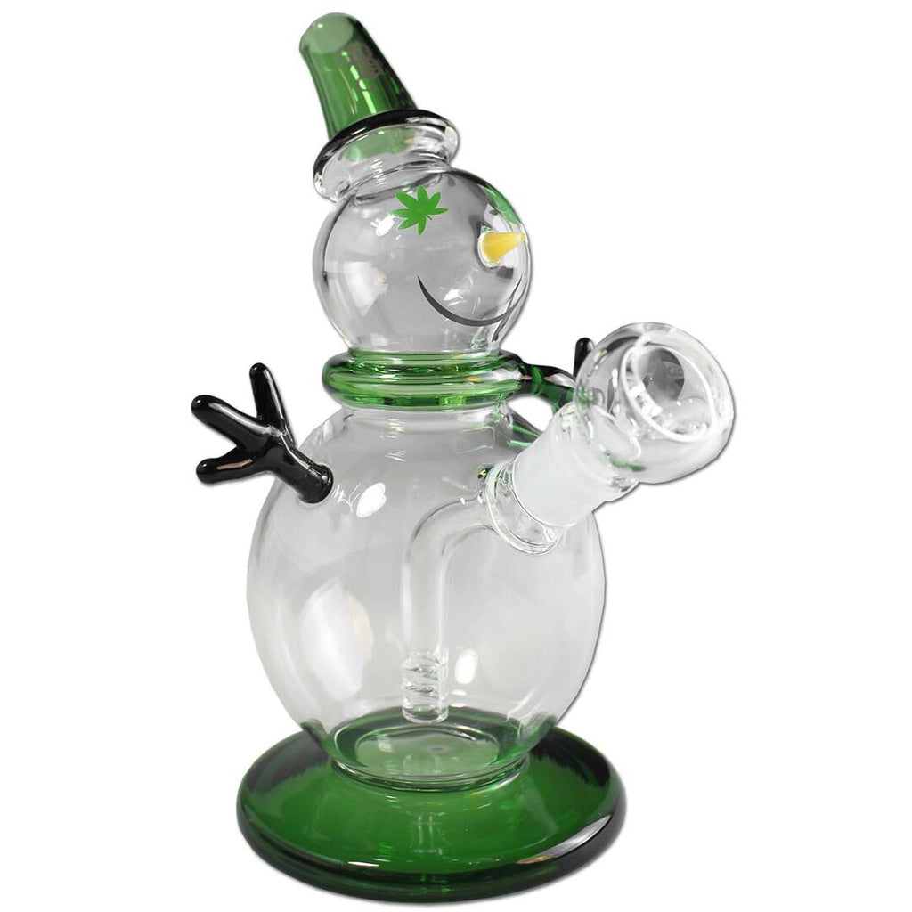 Produktfoto: Black Leaf Glas-Wasserpfeife Schneemann Design 215 mm