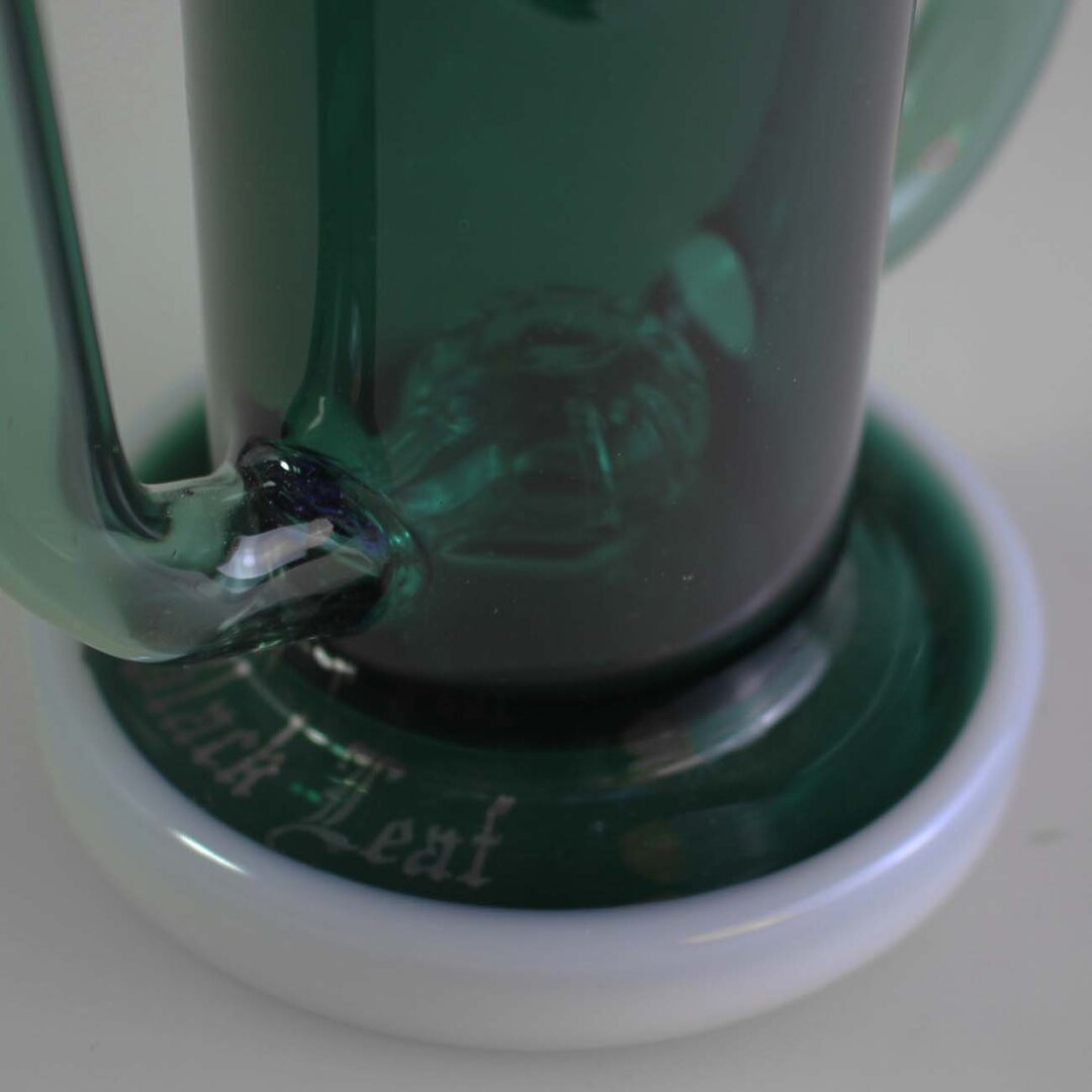 Produktfoto: Black Leaf Recycler-Glas-Wasserpfeife grün/blau, 265 mm
