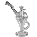 Blaze Möbius 3 Glas-Wasserpfeife mit Möbiusschleife aus Borosilikatglas, 200 mm hoch