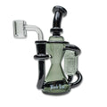 Produktfoto: Black Leaf Mini-Glas-Wasserpfeife grau/schwarz, 180 mm