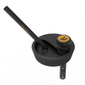 Silikondeckel Kommuter von PieceMaker in Schwarz auf einem Becher