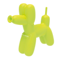 PieceMaker K9 Silikon-Wasserpfeife in Yellow Glow im Design eines Hundes