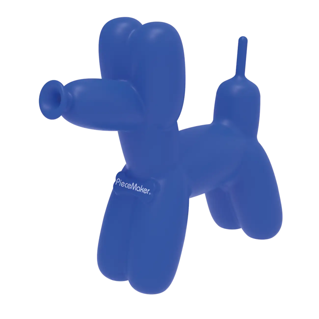 PieceMaker K9 Silikon-Wasserpfeife in Ingvar Blue im Design eines Hundes