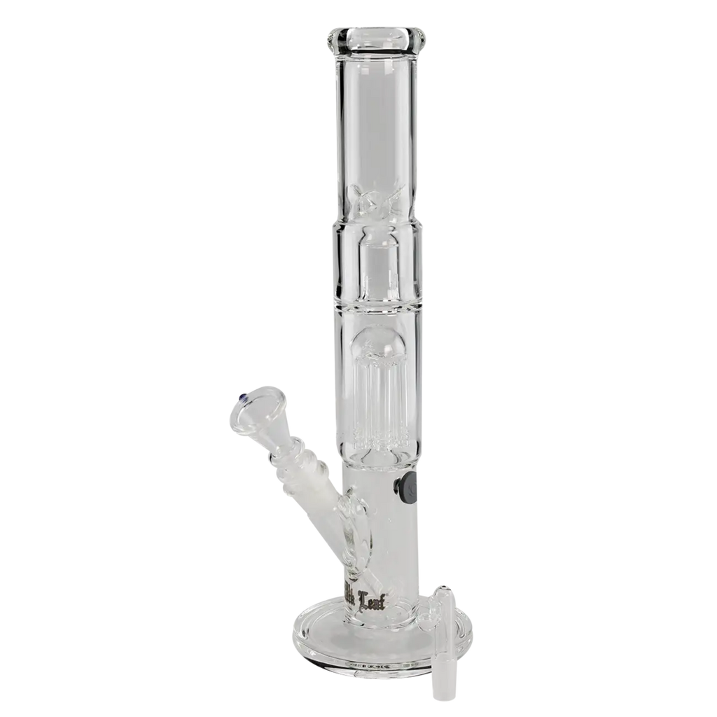 Black Leaf Baby Glas-Wasserpfeife mit Baumperkolator im Geschenkkoffer