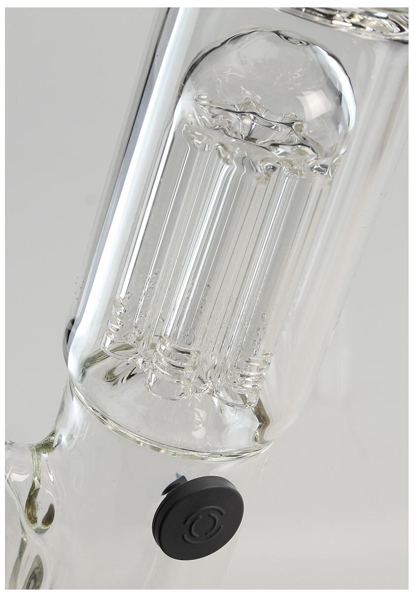 Black Leaf Baby Glas-Wasserpfeife mit Baumperkolator im Geschenkkoffer
