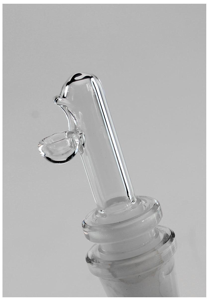 Black Leaf Baby Glas-Wasserpfeife mit Baumperkolator im Geschenkkoffer