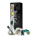 Black Leaf Hanuman Beaker-Glas-Wasserpfeife im Koffer-Set