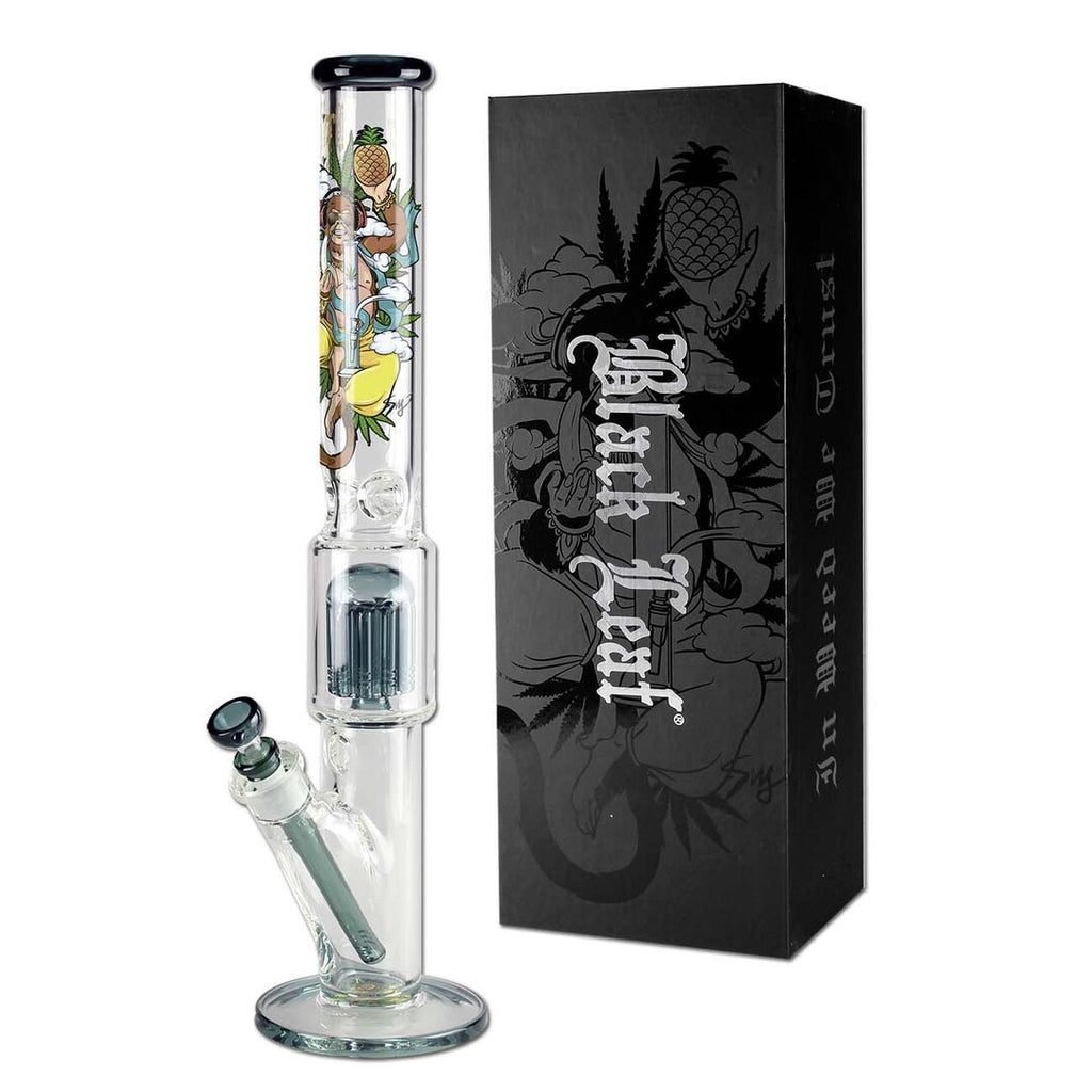 Black Leaf Hanuman Zylinder-Glas-Wasserpfeife im Koffer-Set