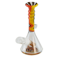 Black Leaf Mini-Glaspfeife aus buntem Glas mit Ölnagel und Öse